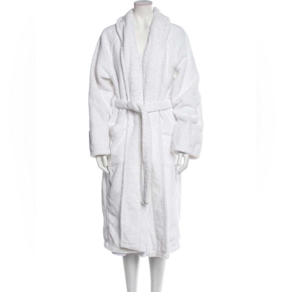 FRETTE White Cotton Unisex Robe